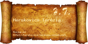 Herskovics Terézia névjegykártya
